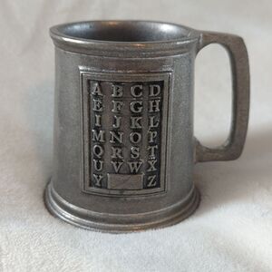 Wilton Armetale Pewter Alphabet Cup Vintage